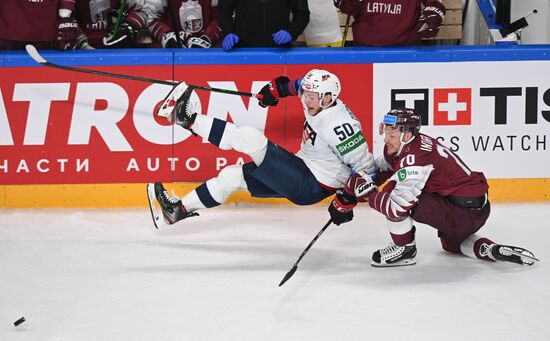 Latvia Ice Hockey Worlds United States - Latvia