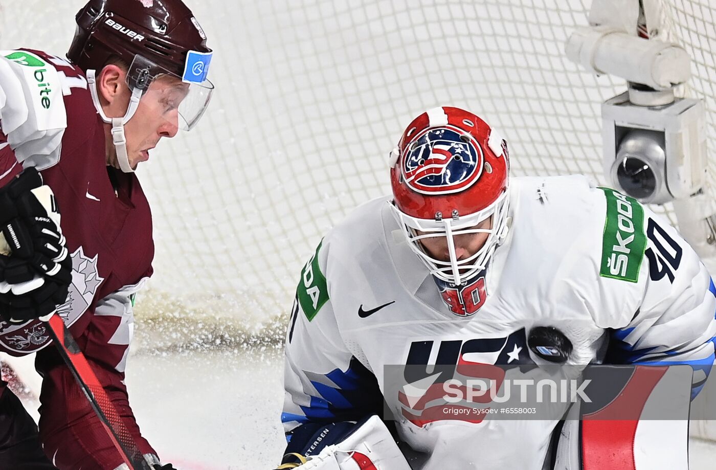 Latvia Ice Hockey Worlds United States - Latvia