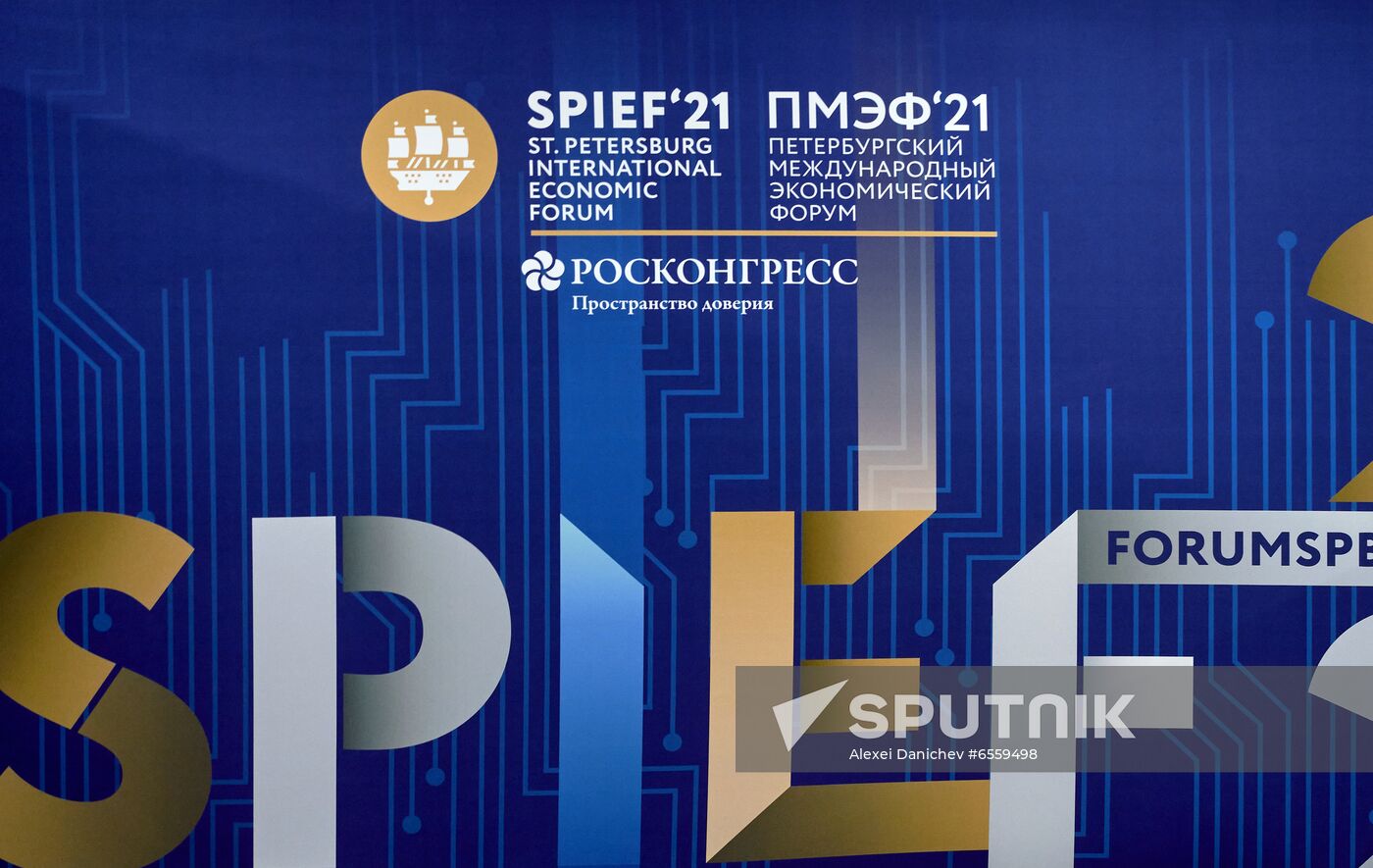 Russia St.Petersburg Economic Forum Preparations