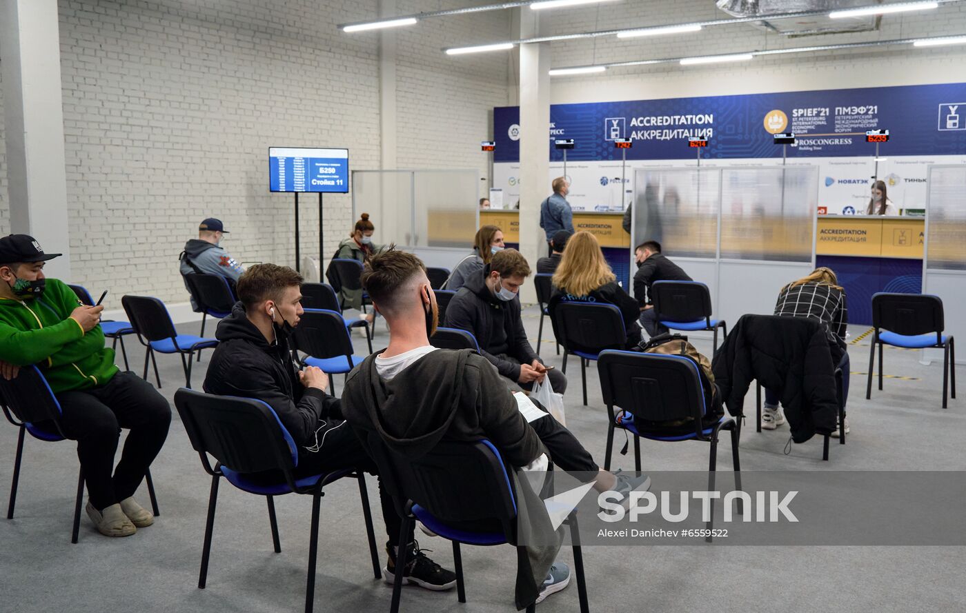 Russia St.Petersburg Economic Forum Preparations