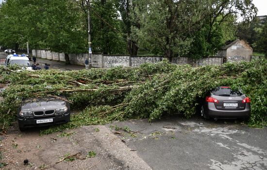 Russia Crimea Hurricane Aftermath