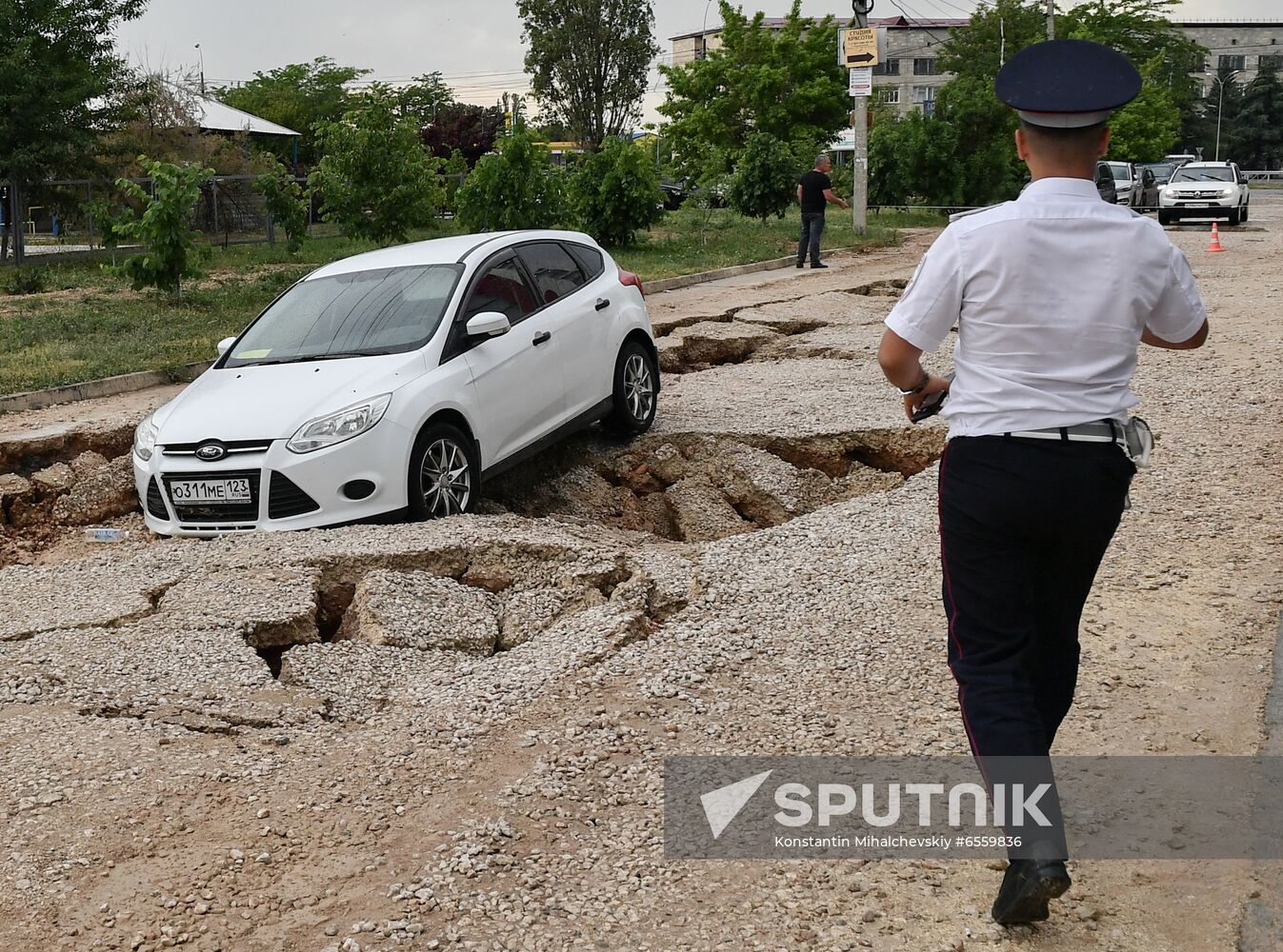 Russia Crimea Hurricane Aftermath