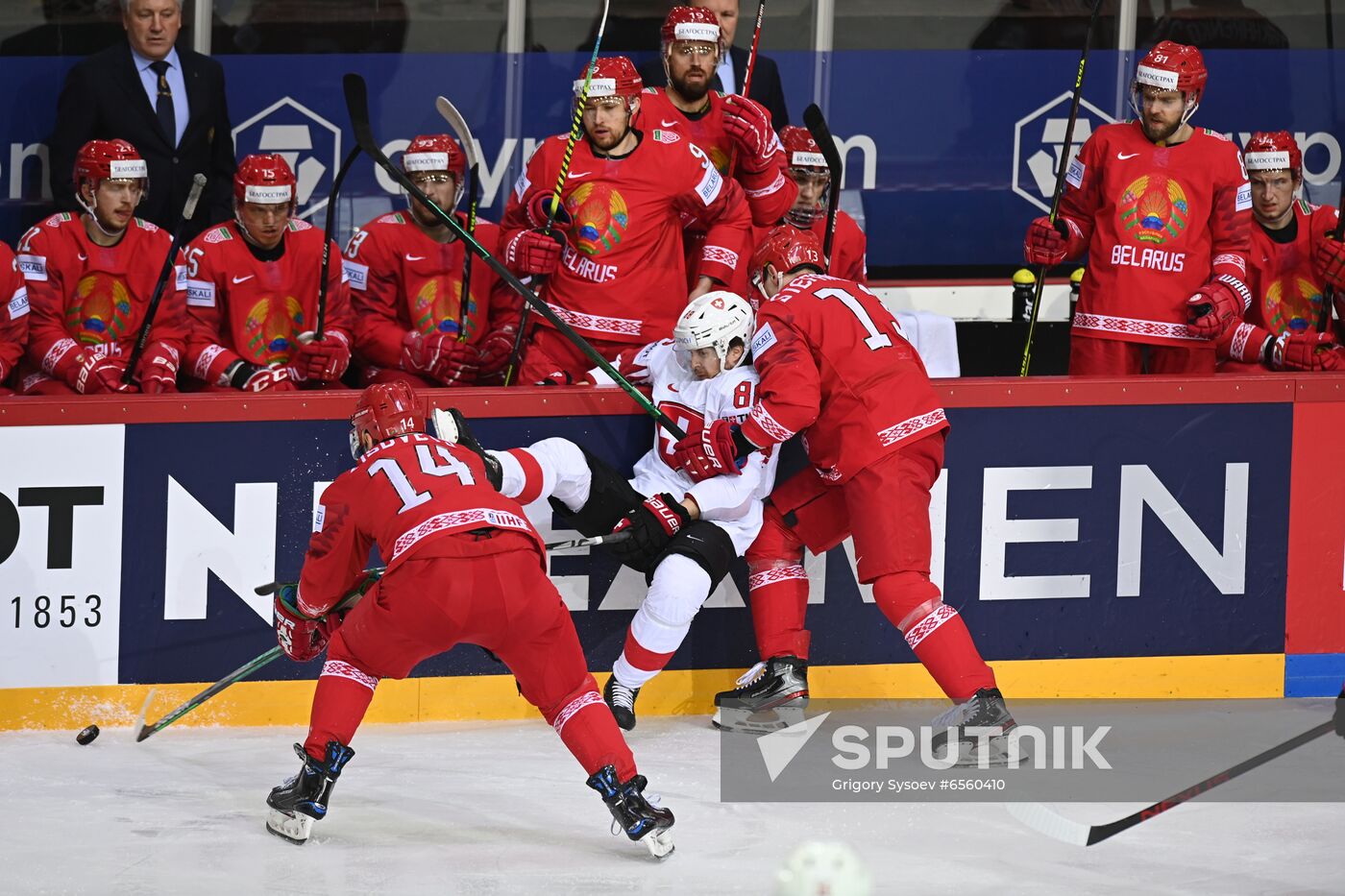 Latvia Ice Hockey Worlds Belarus - Switzerland