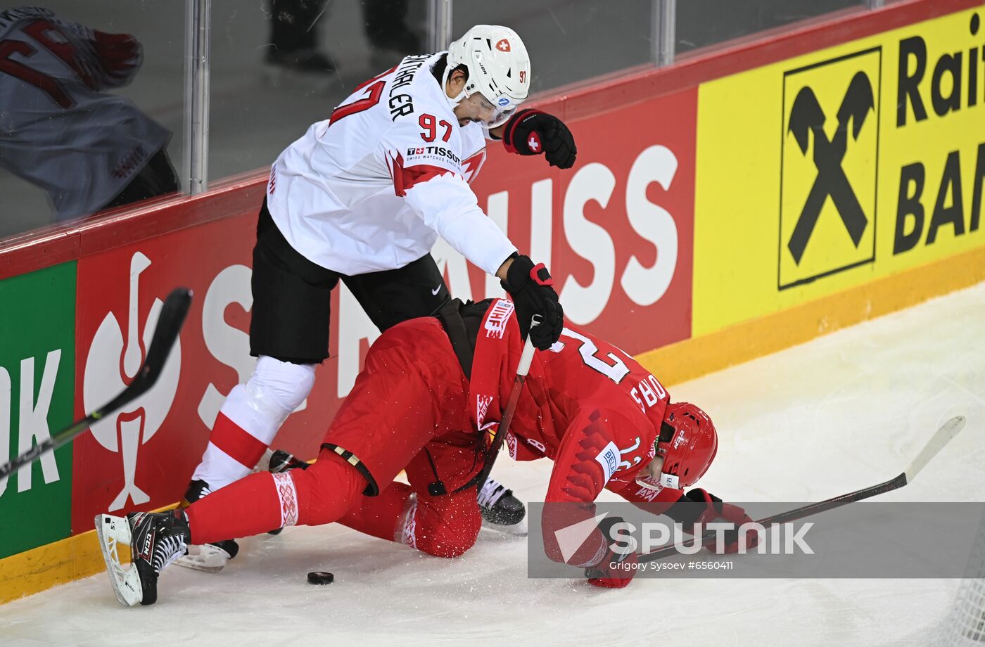 Latvia Ice Hockey Worlds Belarus - Switzerland