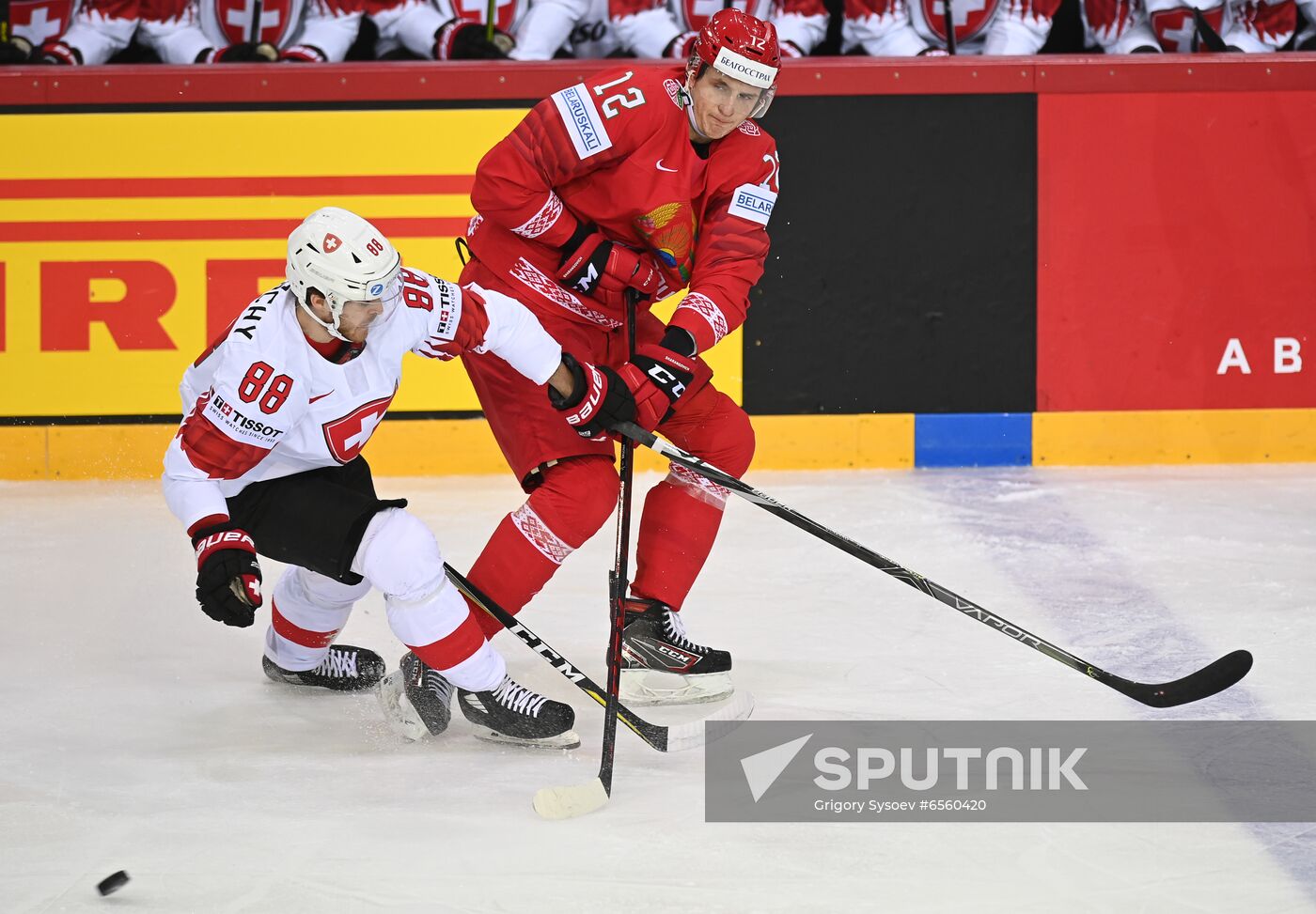 Latvia Ice Hockey Worlds Belarus - Switzerland