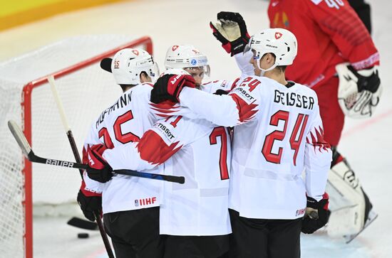 Latvia Ice Hockey Worlds Belarus - Switzerland