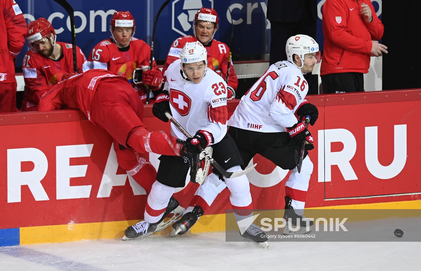 Latvia Ice Hockey Worlds Belarus - Switzerland