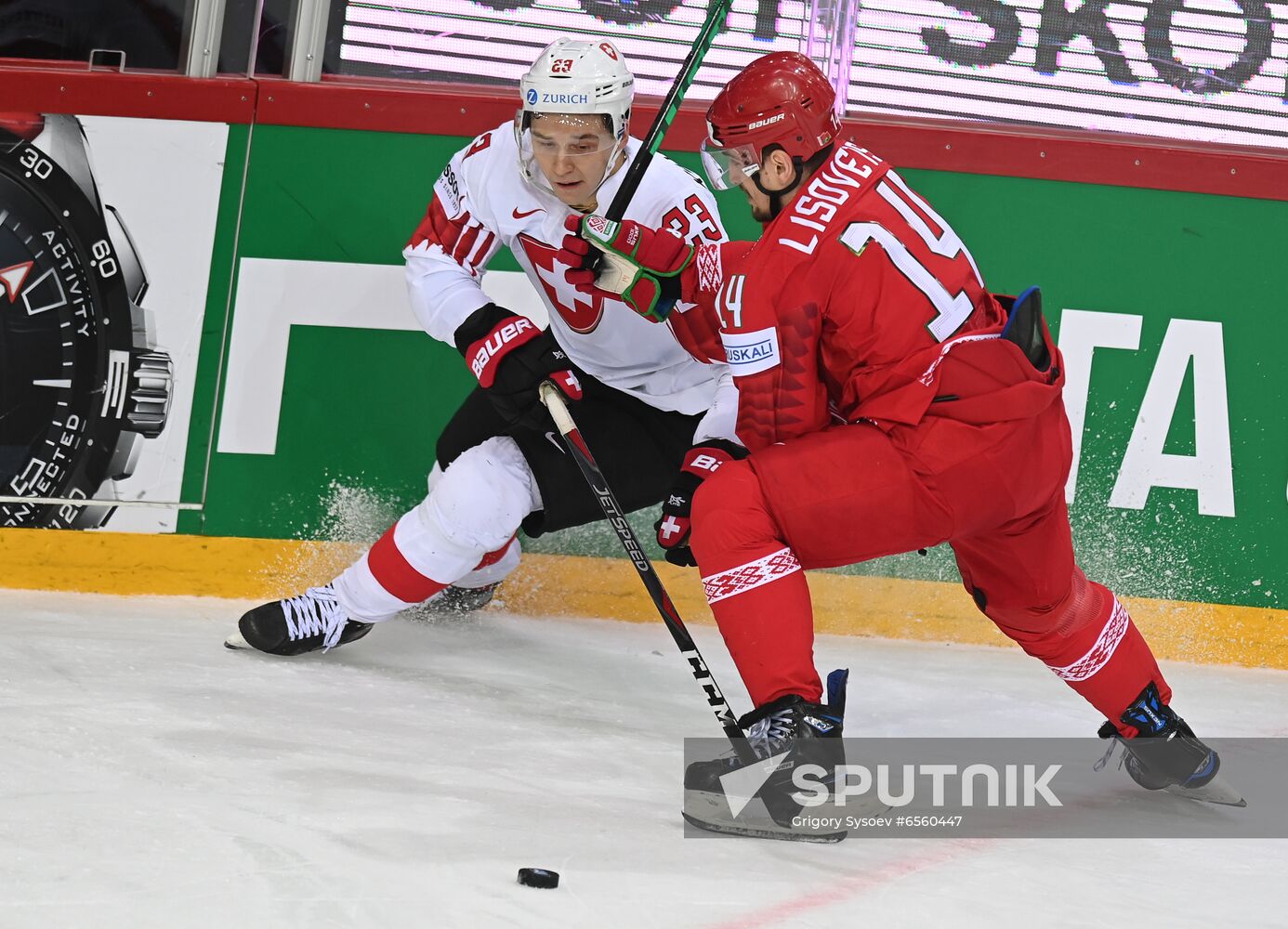 Latvia Ice Hockey Worlds Belarus - Switzerland