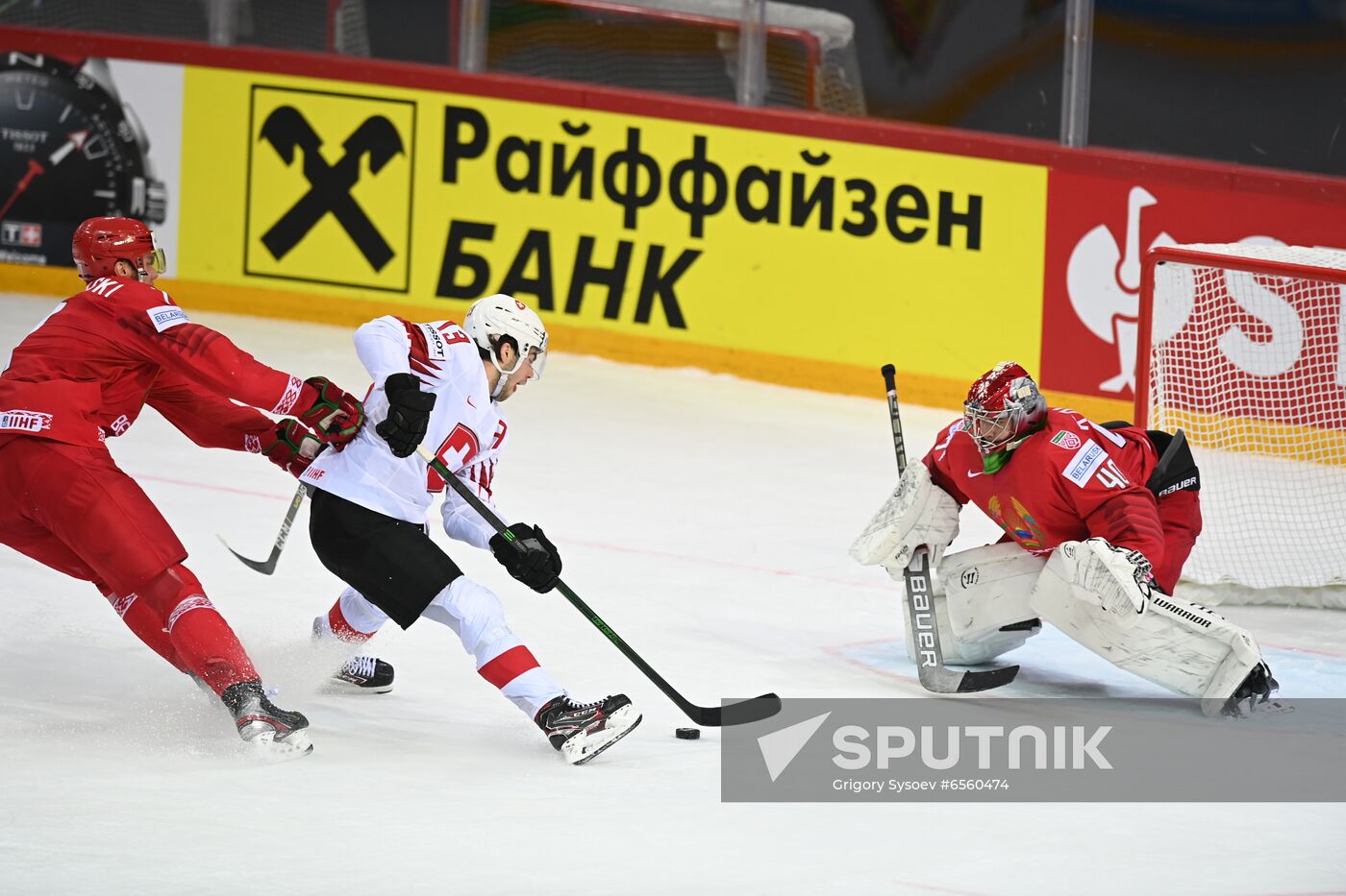 Latvia Ice Hockey Worlds Belarus - Switzerland