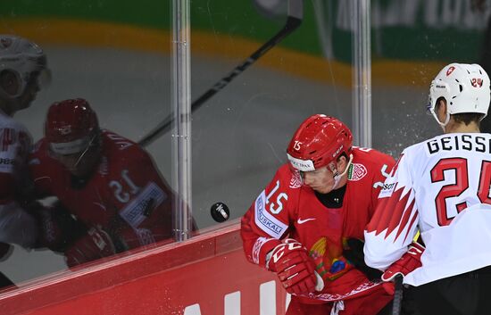 Latvia Ice Hockey Worlds Belarus - Switzerland