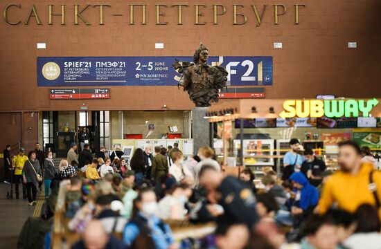 Russia St.Petersburg Economic Forum Preparations