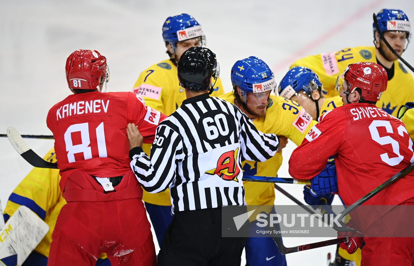 Latvia Ice Hockey Worlds Russia - Sweden
