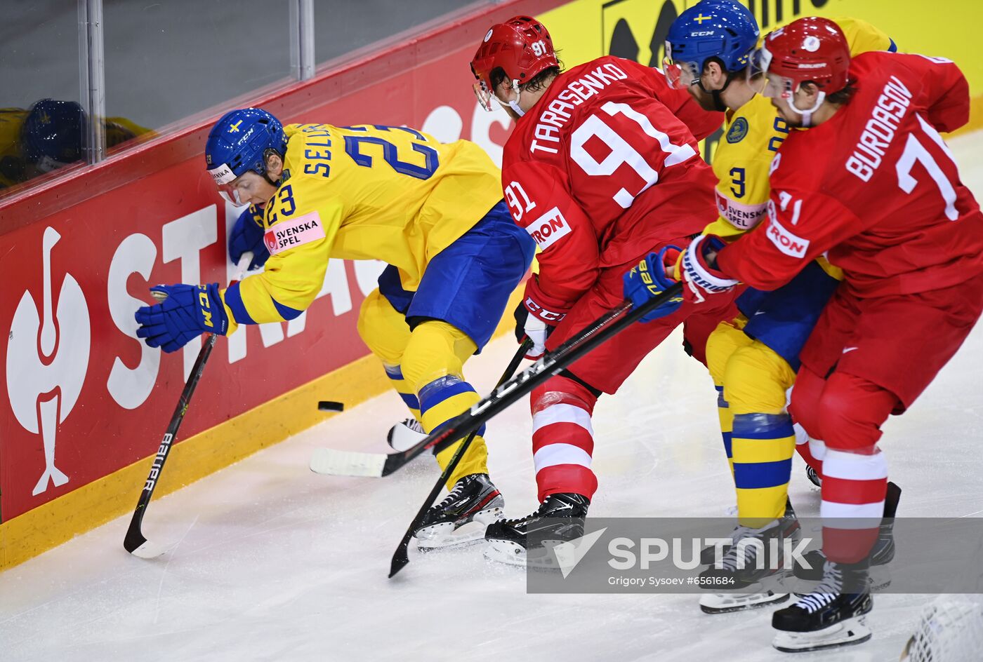 Latvia Ice Hockey Worlds Russia - Sweden