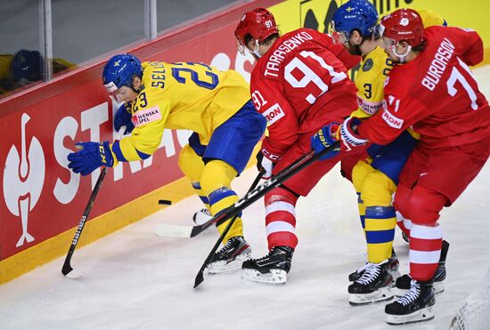 Latvia Ice Hockey Worlds Russia - Sweden