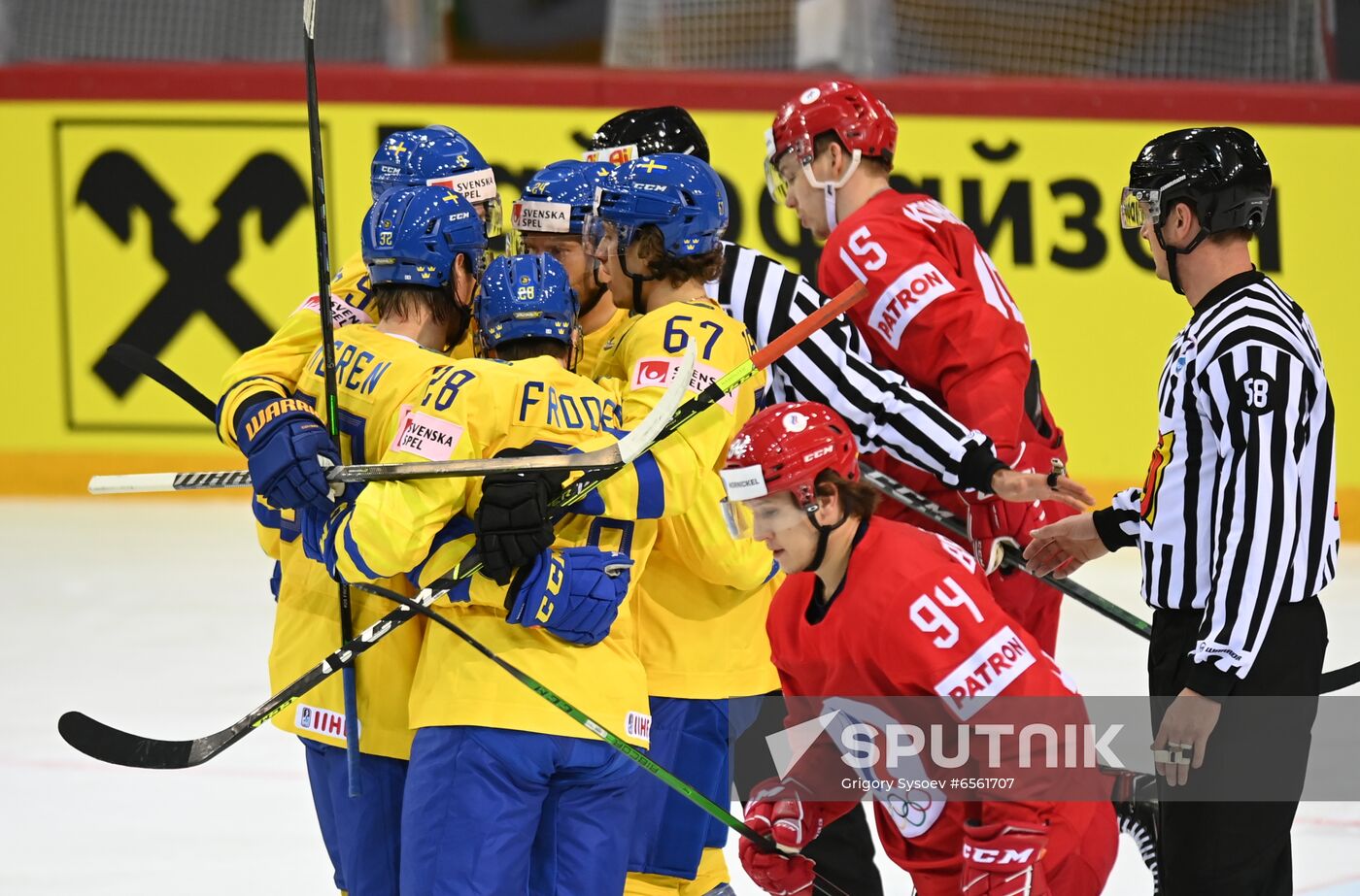 Latvia Ice Hockey Worlds Russia - Sweden