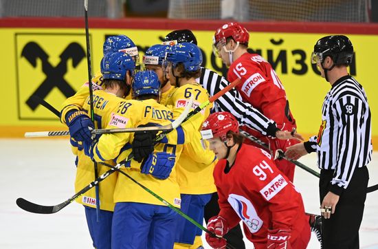 Latvia Ice Hockey Worlds Russia - Sweden