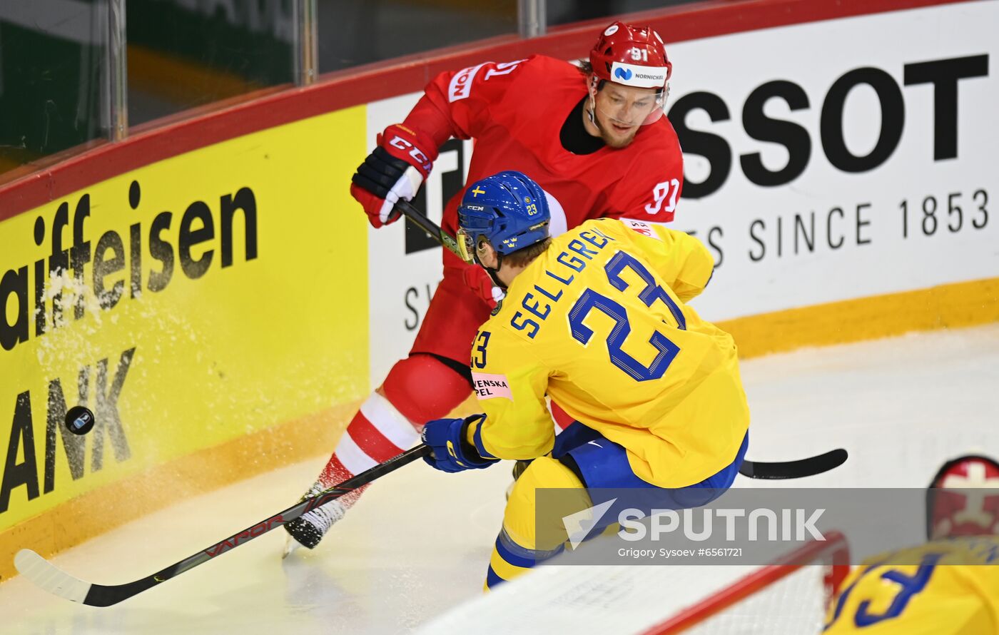 Latvia Ice Hockey Worlds Russia - Sweden