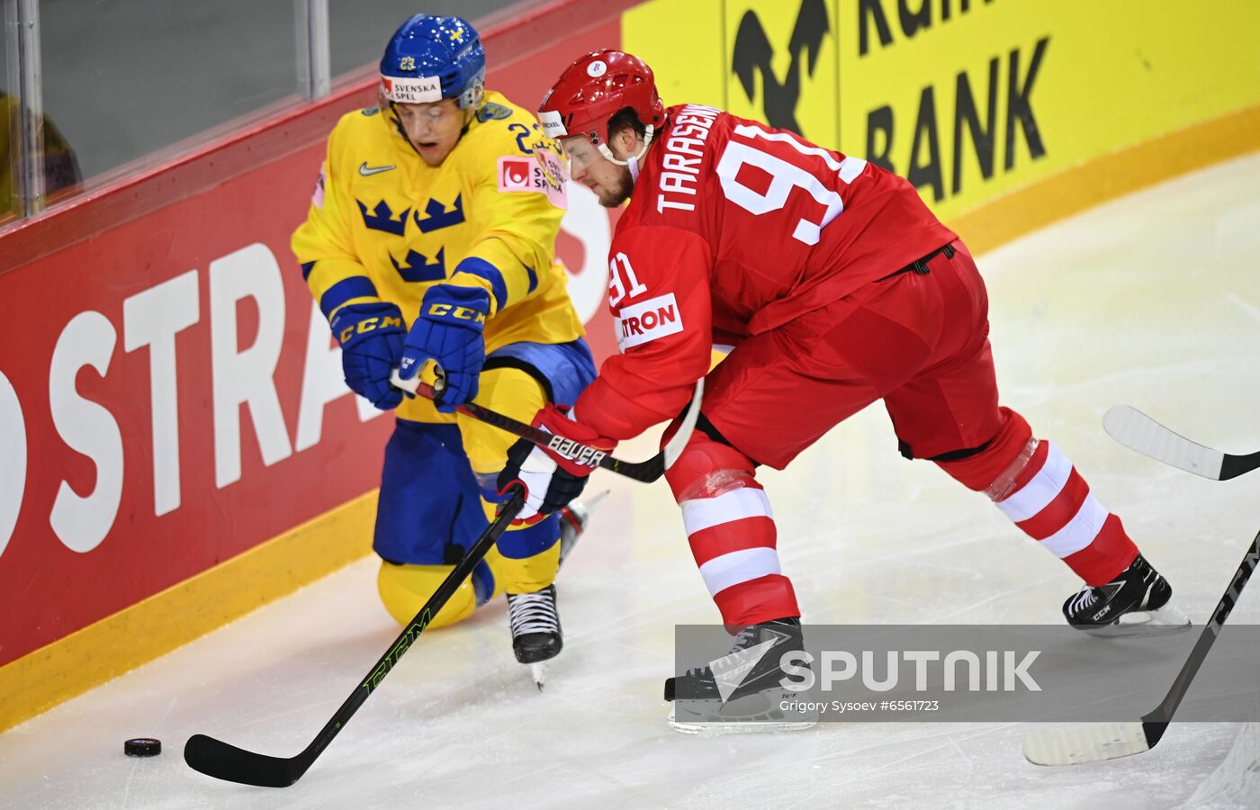 Latvia Ice Hockey Worlds Russia - Sweden