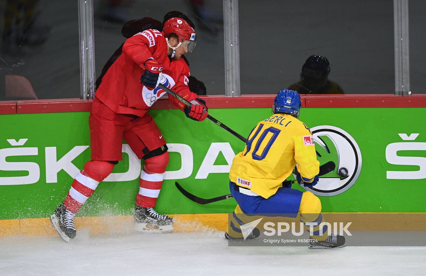 Latvia Ice Hockey Worlds Russia - Sweden