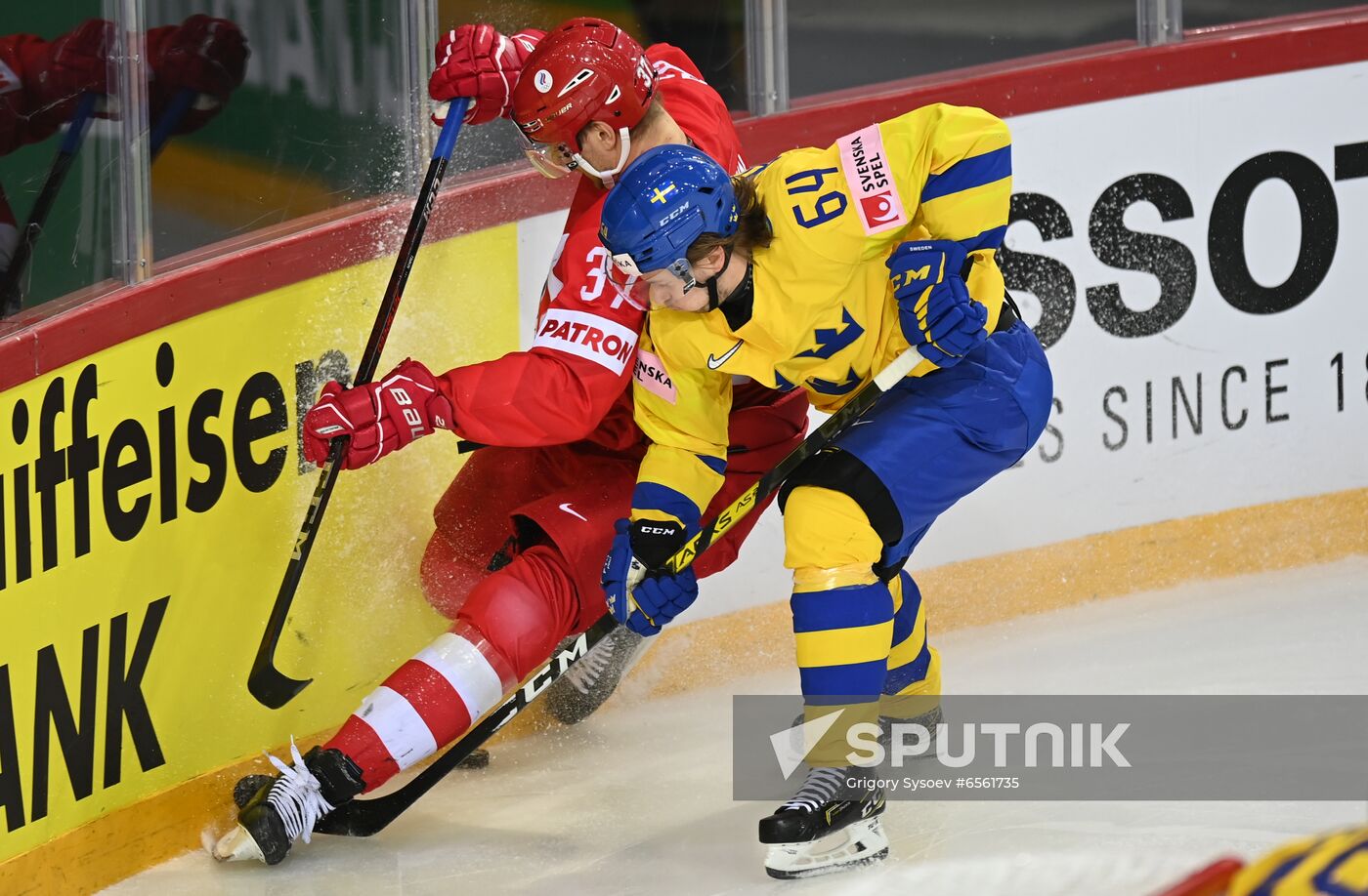 Latvia Ice Hockey Worlds Russia - Sweden