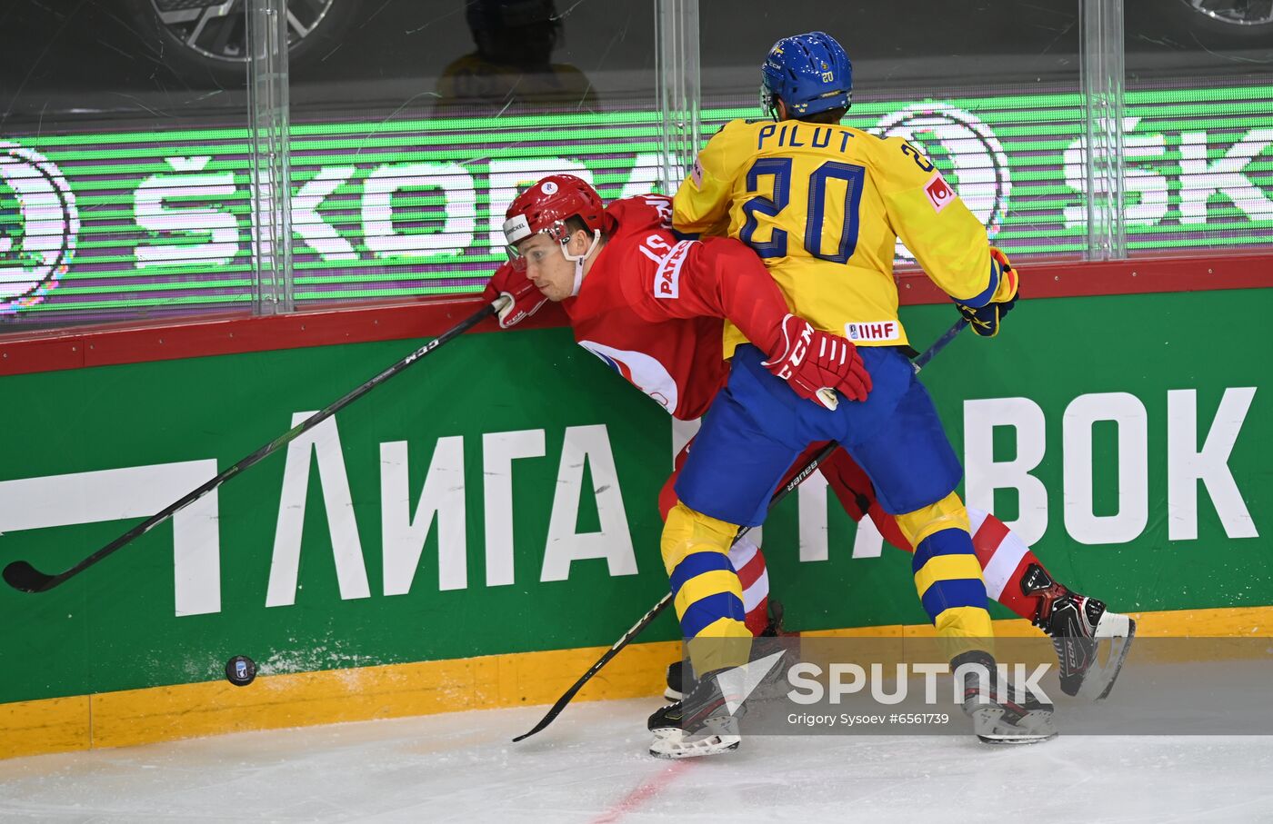 Latvia Ice Hockey Worlds Russia - Sweden