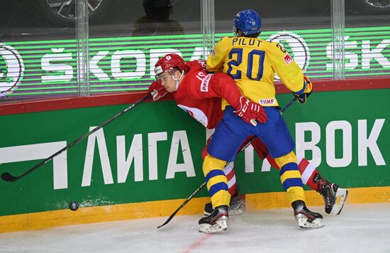 Latvia Ice Hockey Worlds Russia - Sweden