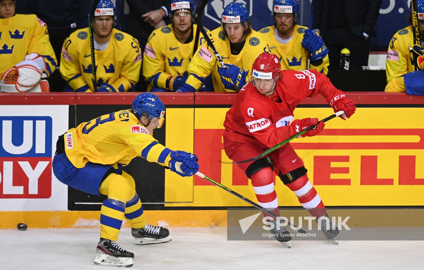 Latvia Ice Hockey Worlds Russia - Sweden