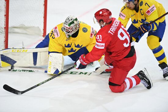 Latvia Ice Hockey Worlds Russia - Sweden