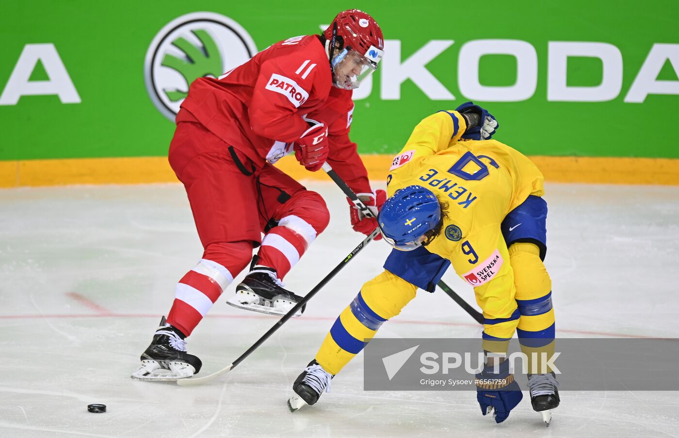Latvia Ice Hockey Worlds Russia - Sweden
