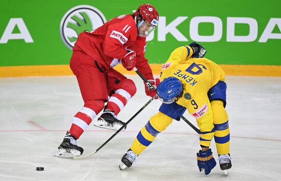 Latvia Ice Hockey Worlds Russia - Sweden
