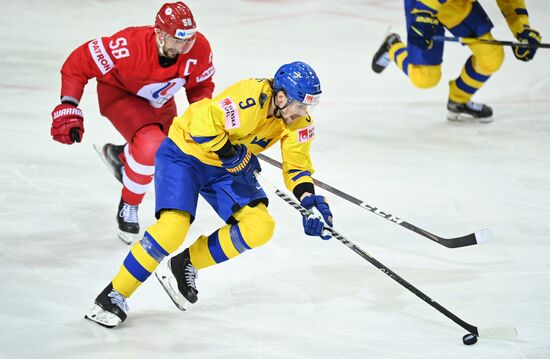 Latvia Ice Hockey Worlds Russia - Sweden