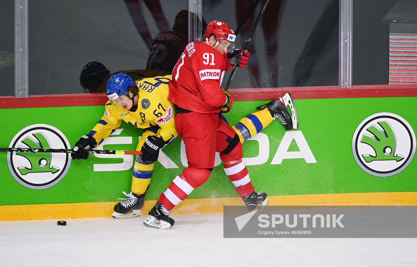 Latvia Ice Hockey Worlds Russia - Sweden