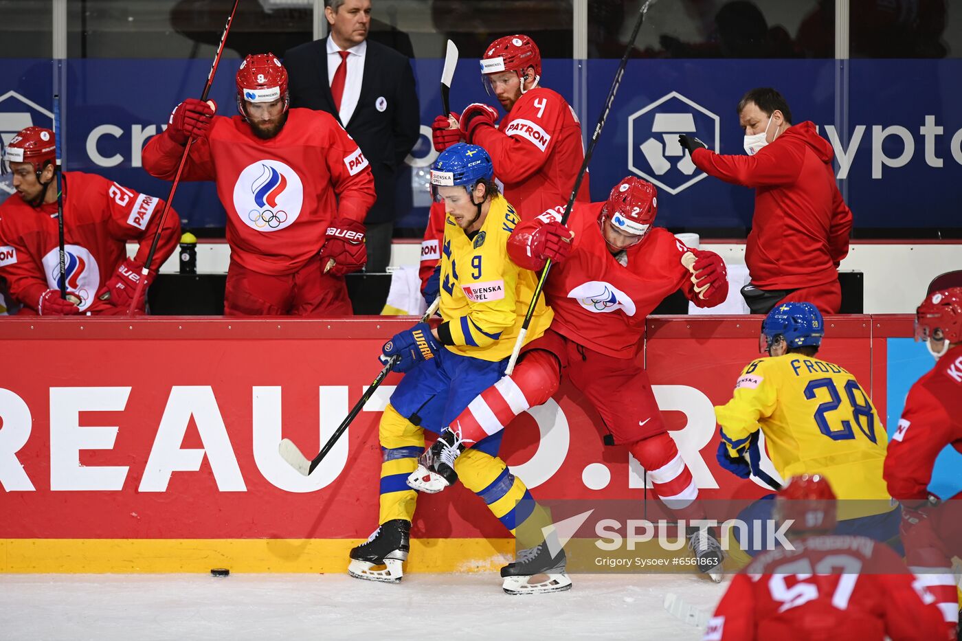 Latvia Ice Hockey Worlds Russia - Sweden