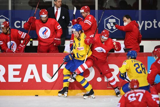 Latvia Ice Hockey Worlds Russia - Sweden