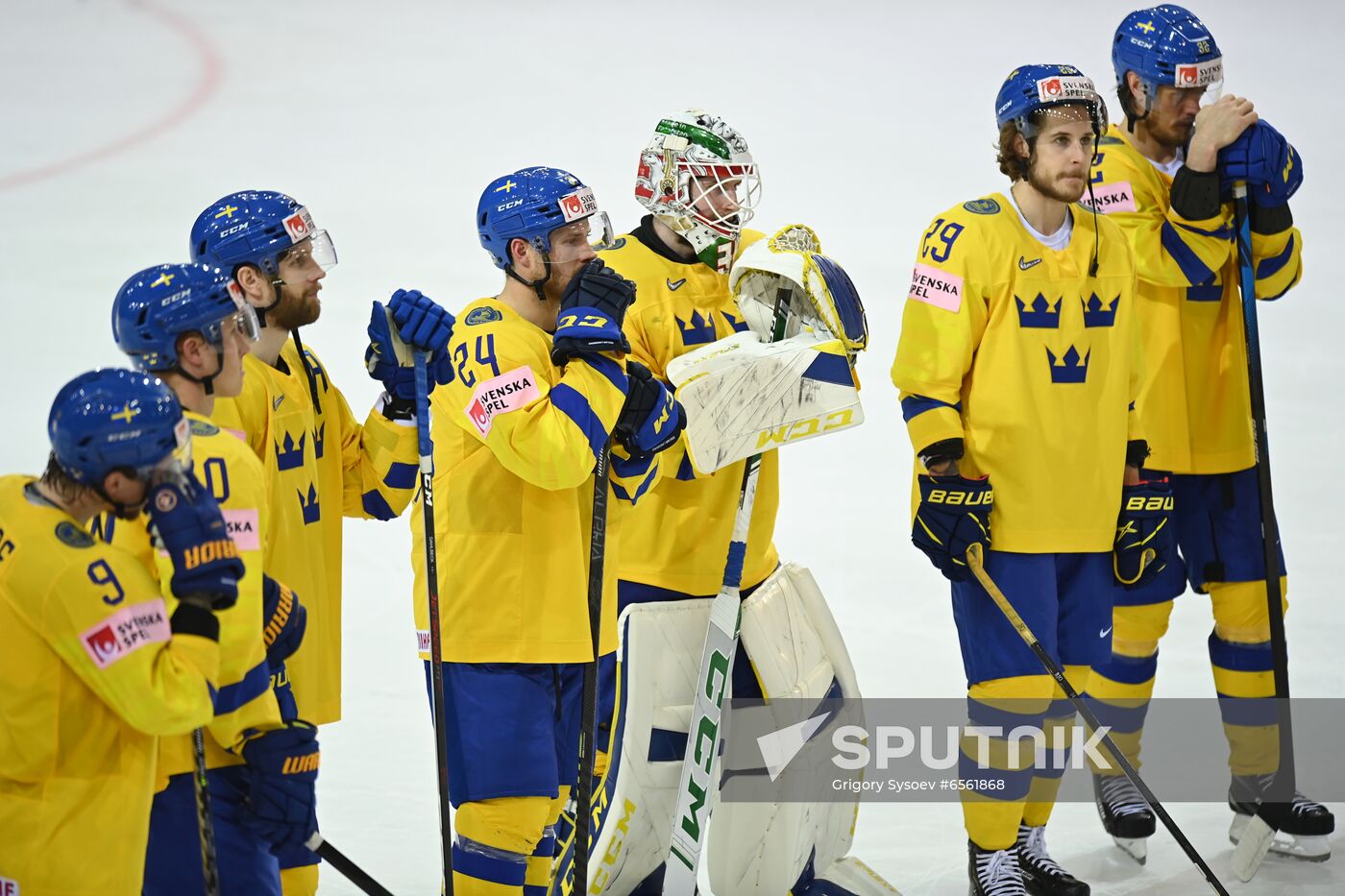 Latvia Ice Hockey Worlds Russia - Sweden