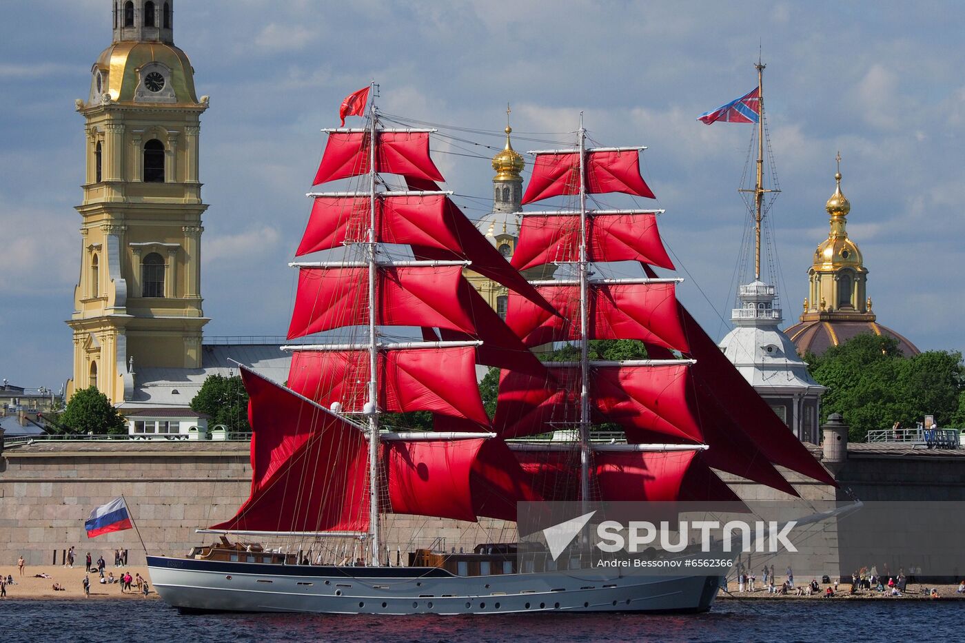 Russia Scarlet Sails Show Preparations