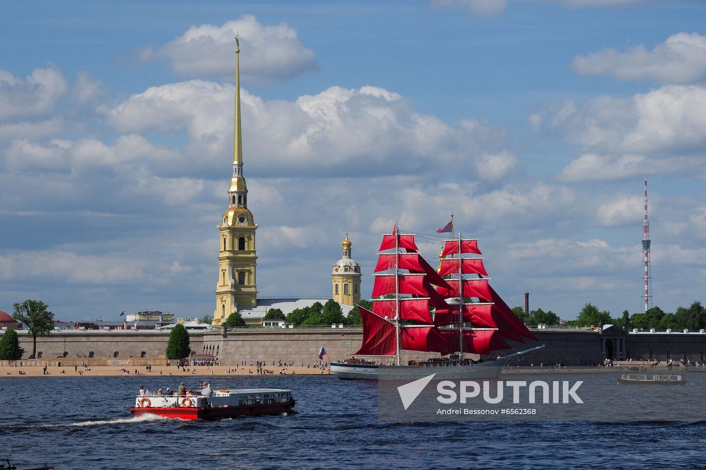 Russia Scarlet Sails Show Preparations