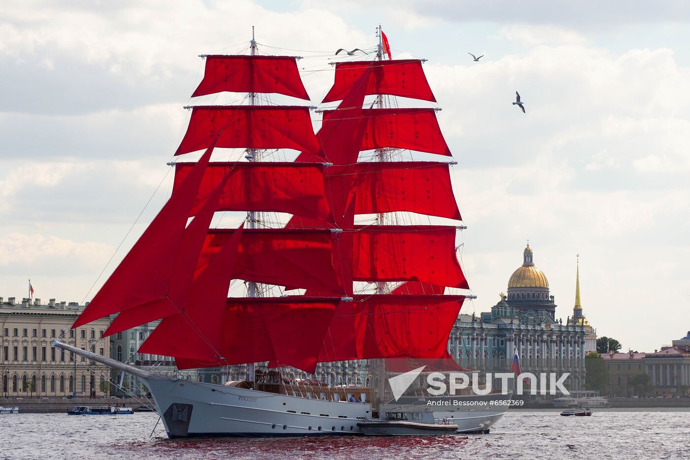 Russia Scarlet Sails Show Preparations