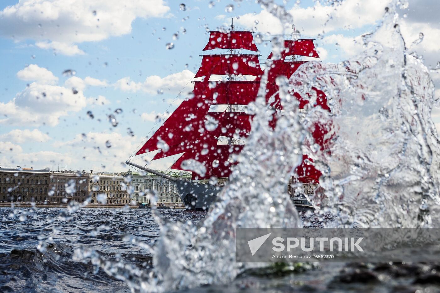 Russia Scarlet Sails Show Preparations