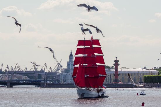 Russia Scarlet Sails Show Preparations