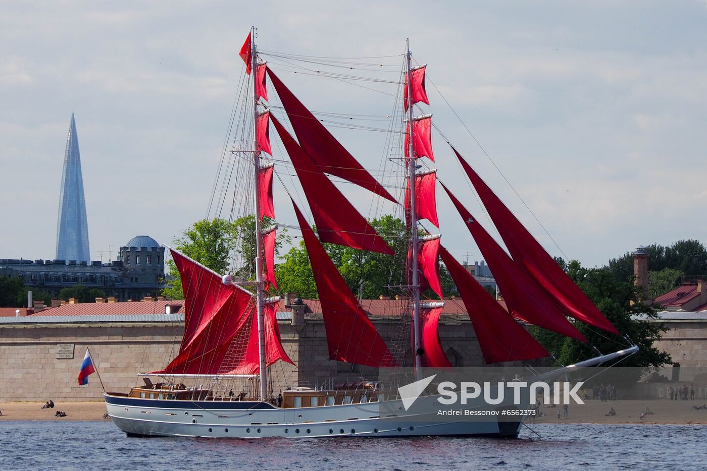 Russia Scarlet Sails Show Preparations