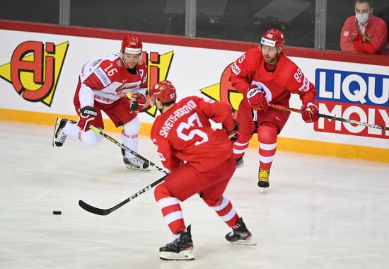 Latvia Ice Hockey Worlds Russia - Belarus