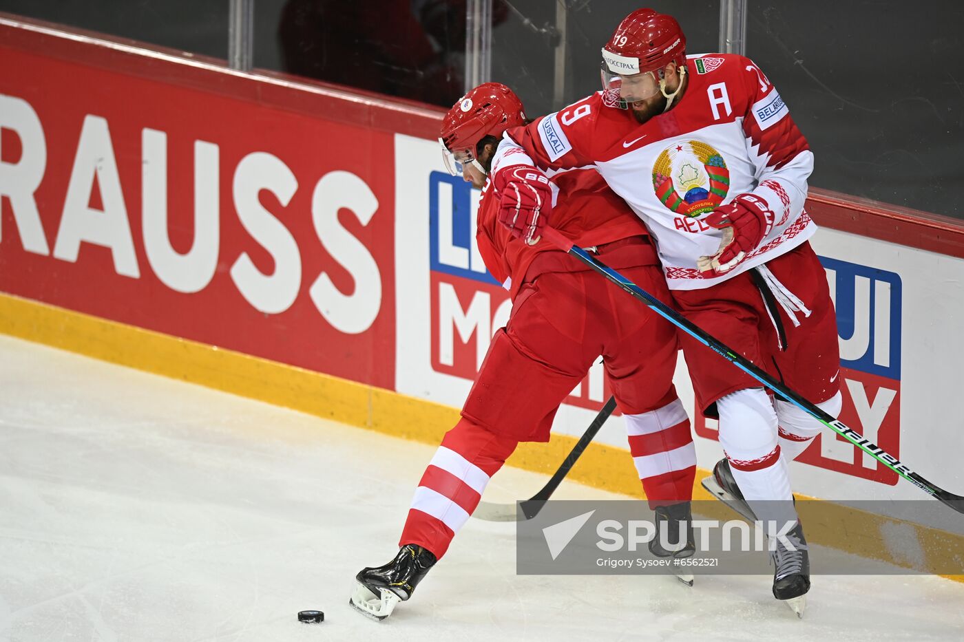 Latvia Ice Hockey Worlds Russia - Belarus