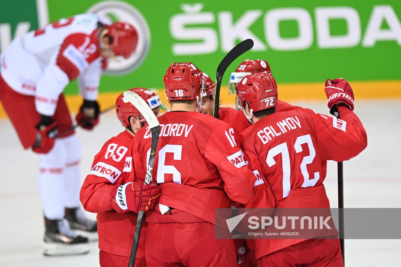 Latvia Ice Hockey Worlds Russia - Belarus