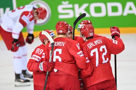 Latvia Ice Hockey Worlds Russia - Belarus