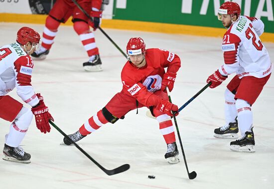 Latvia Ice Hockey Worlds Russia - Belarus