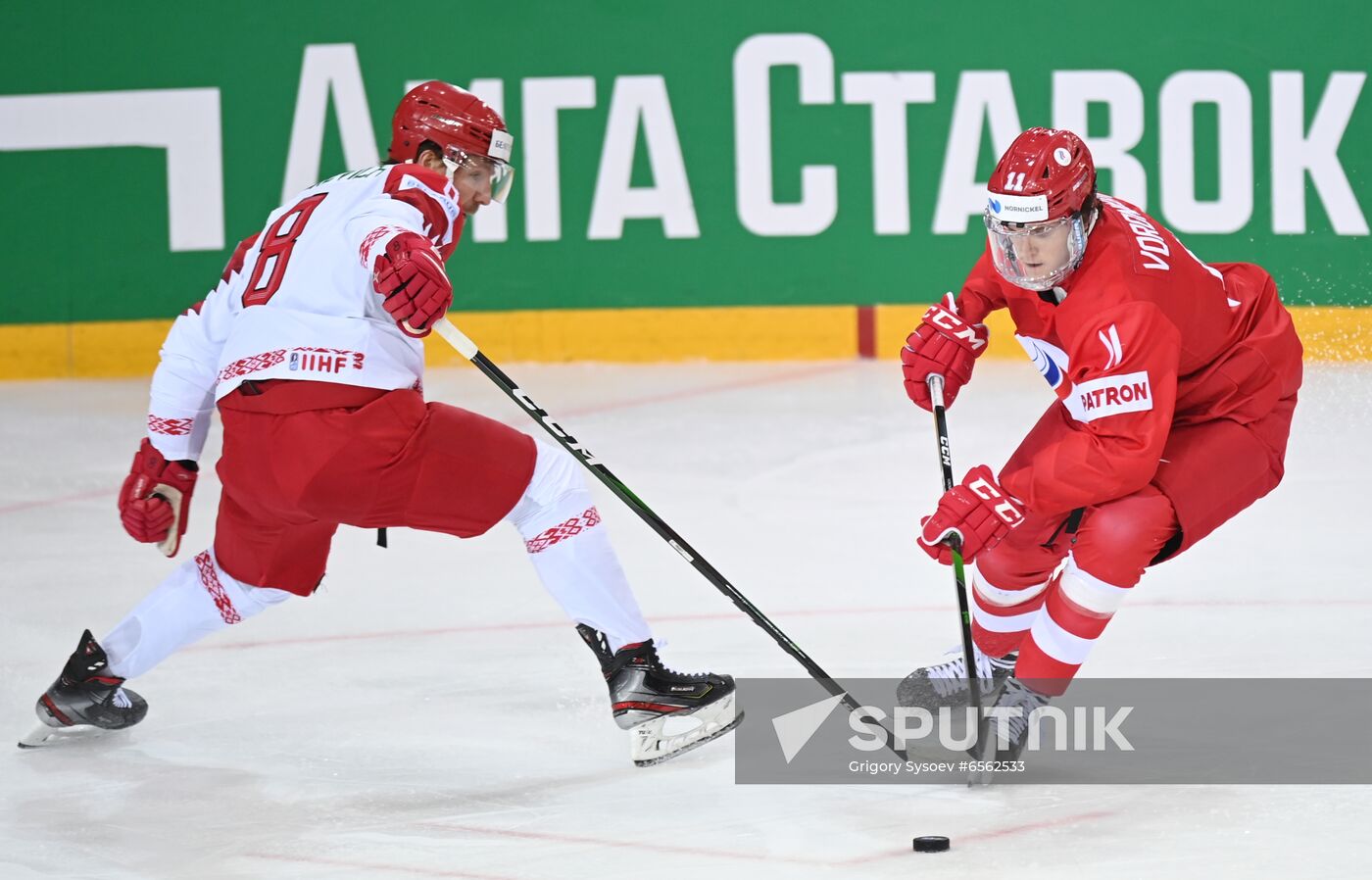 Latvia Ice Hockey Worlds Russia - Belarus