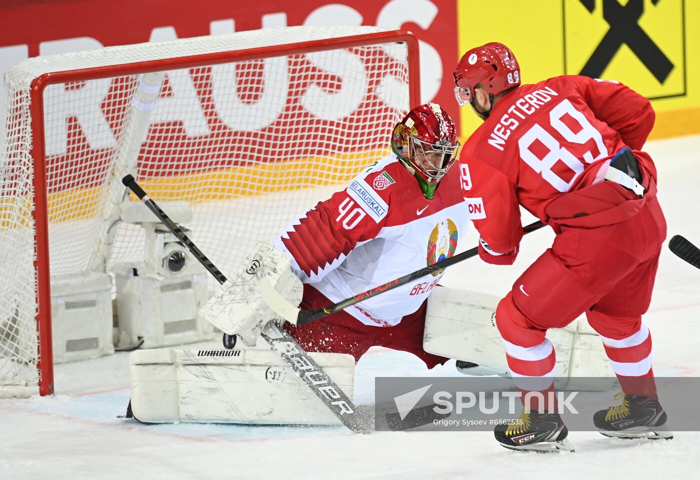 Latvia Ice Hockey Worlds Russia - Belarus
