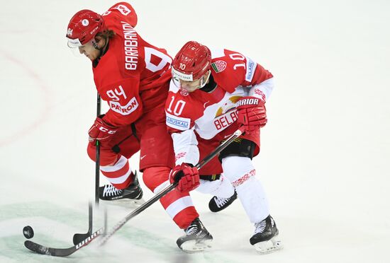 Latvia Ice Hockey Worlds Russia - Belarus