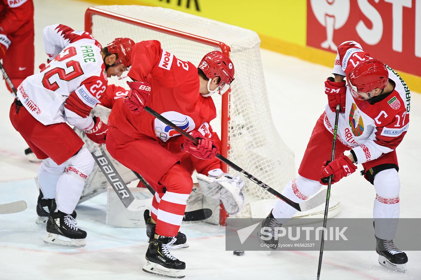 Latvia Ice Hockey Worlds Russia - Belarus